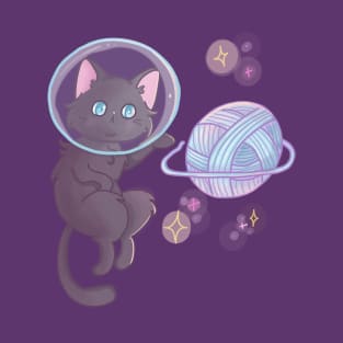 Cute Space Cat Astronaut T-Shirt