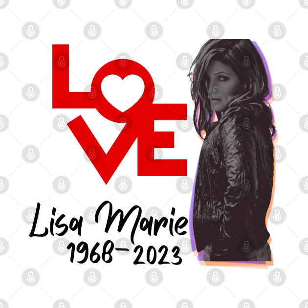 Lisa Marie Presley R.I.P Heartbreaker 1968- 2023 t shirt, coffee mug, hoodie, phone case, apparel T-Shirt by Museflash