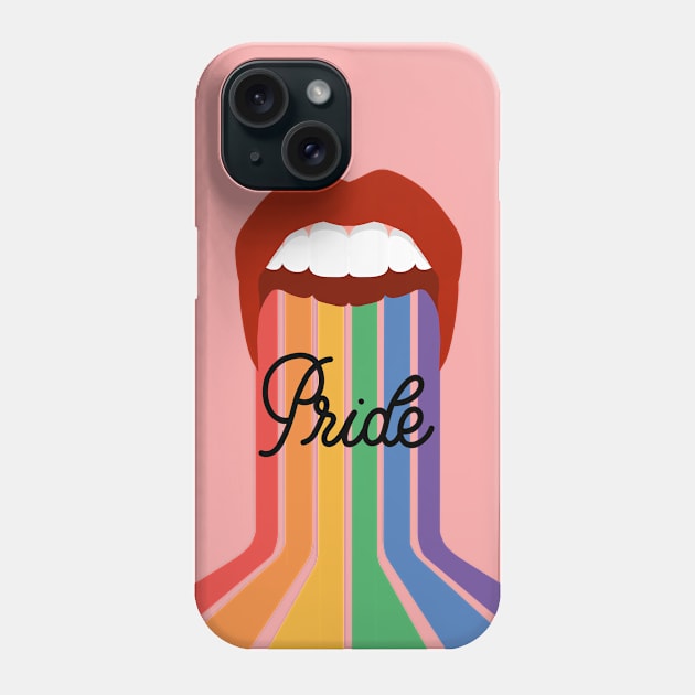 PRIDE LIPS Phone Case by MAYRAREINART