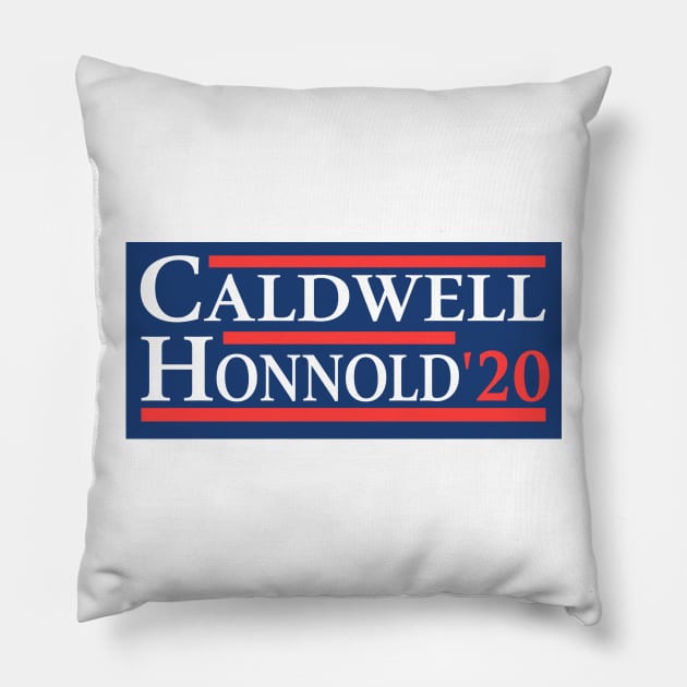 Caldwell Honnold 2020 Pillow by esskay1000