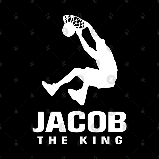 Jacob Custom Player Basketball Your Name The King by Baseball Your Name