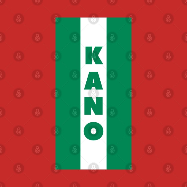 Kano City in Nigerian Flag Vertical by aybe7elf