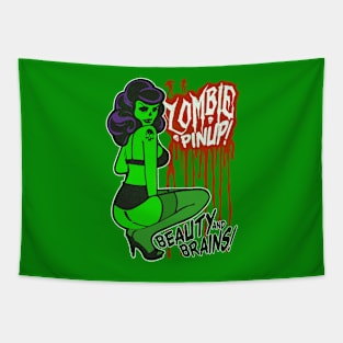 Bombshell Zombie Pinup Tapestry