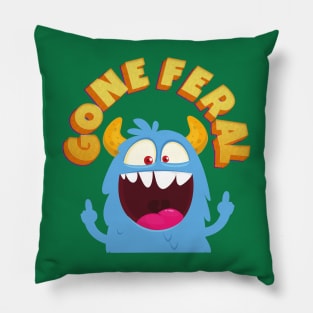 Gone feral Pillow