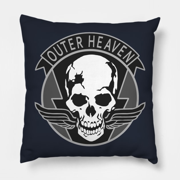 Outer Heaven - Metal Gear Solid 5 Pillow by mozarellatees