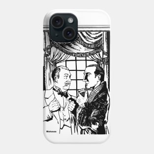 Sherlock Holmes & Dr. Watson / fancifullart / Mystery Solved / by Peter Melonas Phone Case