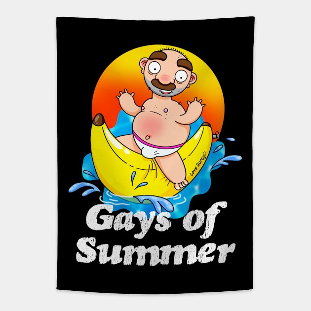 Gays of Summer Banana Tapestry by LoveBurty