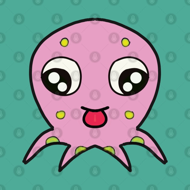 Happy Face Octopus by TANSHAMAYA