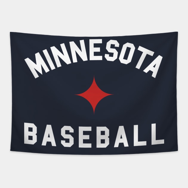 Minnesota Baseball Star III Tapestry by sportlocalshirts