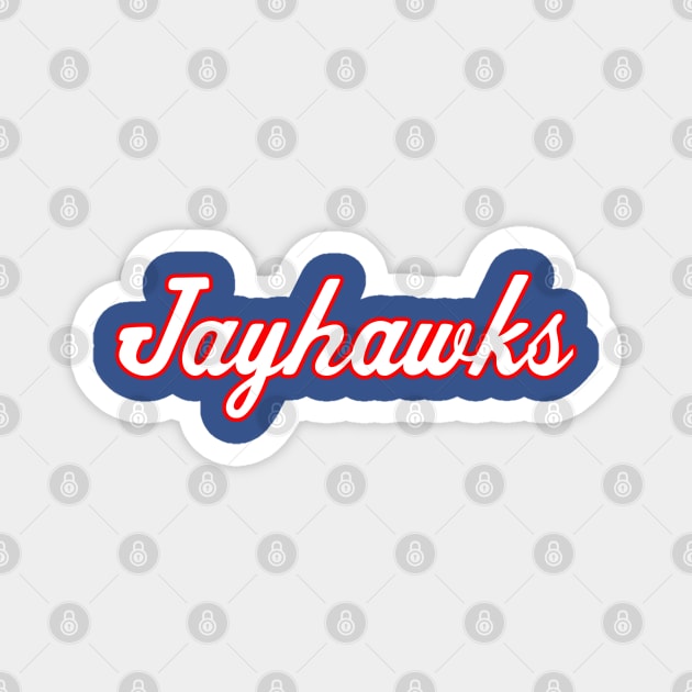 Jayhawks Retro Script Magnet by twothree