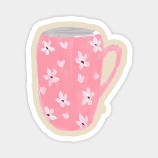 Pink mug Magnet