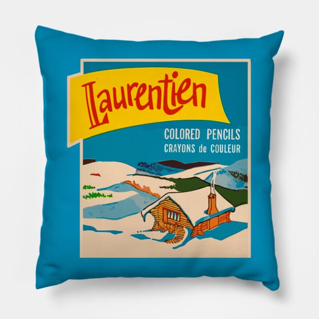 Laurentien Coloured Pencils - Canadian Pillow by INLE Designs