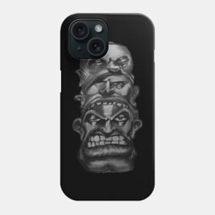 Three Ugly Heads Phone Case