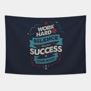 WORK HARD Tapestry