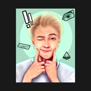 BTS namjoon, RM, Rapmon, Rapmonster, singer, k-pop, pop, dancer, band, group, kawaii, pop art, artists, digital, painting, music, T-Shirt