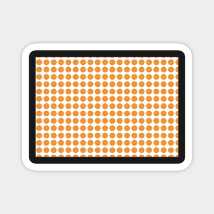 Polka Dot Design Retro Palette - Yellow Magnet