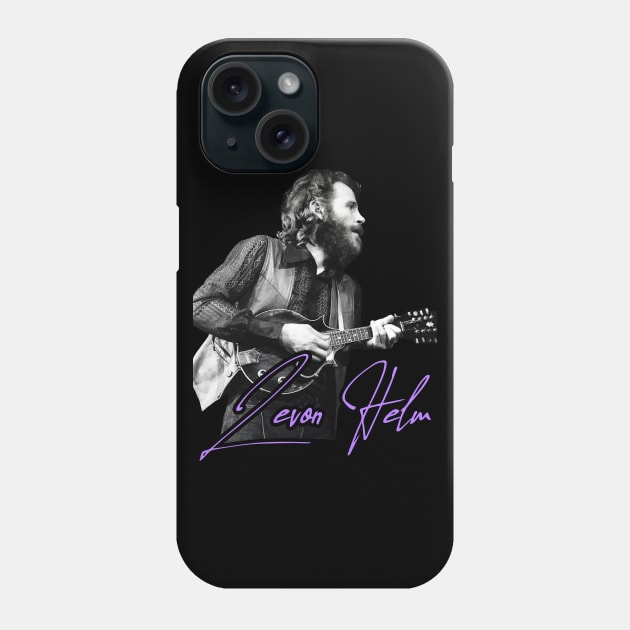 Levon Helm // Retro Electric Dirt FanArt Tribute Phone Case by darklordpug