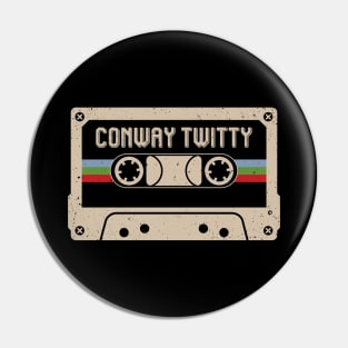 Conway Twitty Vintage Cassette Tape Pin