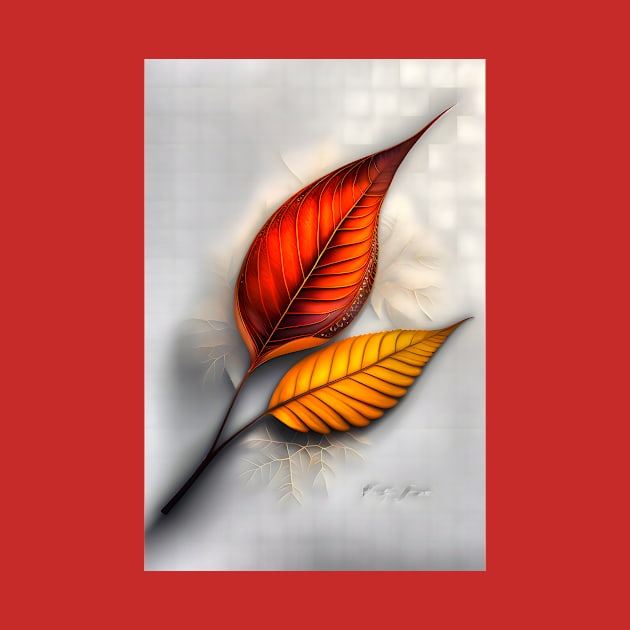 Abstract leaves design by HANART