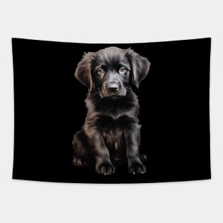 Puppy  Flat-Coated Retriever Tapestry