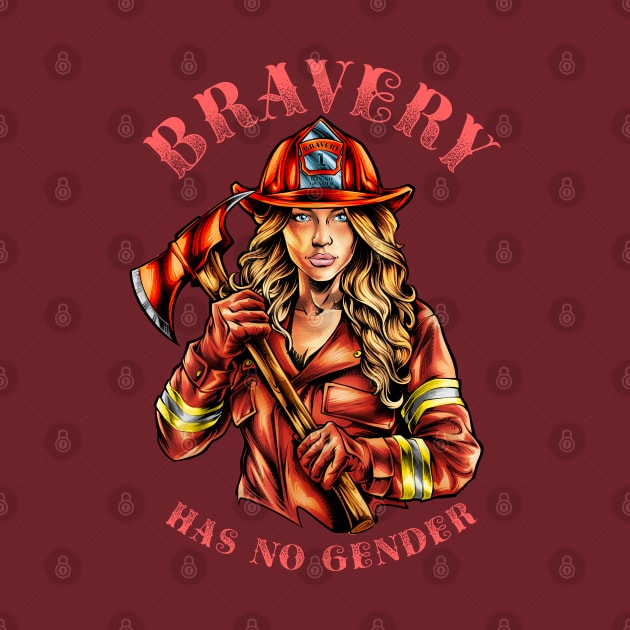 Firefighter Woman by TreehouseDesigns