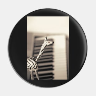 Piano Zebra Pin