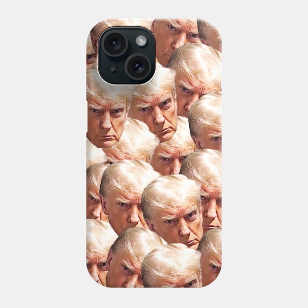 Trump's mug shot pattern Phone Case by valentinahramov