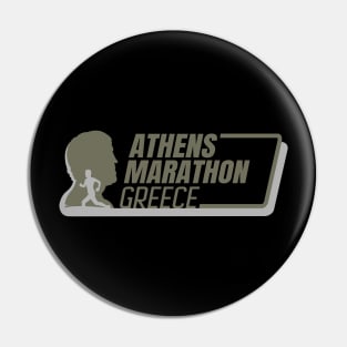 'Athens Marathon' Awesome Athens Greek Mythology Gift Pin