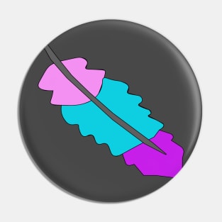 Feather vector illustration Pin