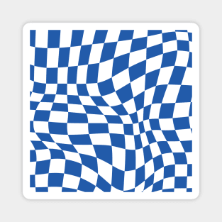 Brighton Distorted Checkered Pattern Magnet