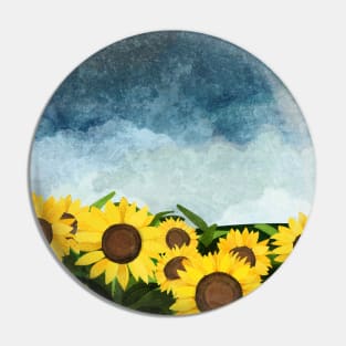 Sunflower Field Pin