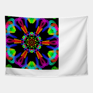 Neon Rainbow - Wobble Flower Tapestry