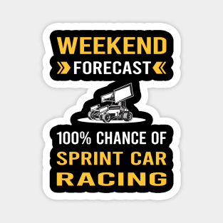 Weekend Forecast Sprint Car Cars Racing Magnet