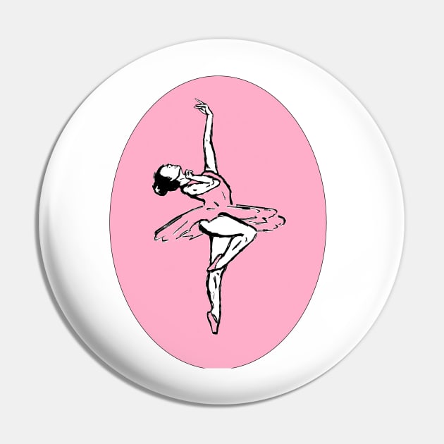 Dancer in Pink Pin by AcaciaRogers