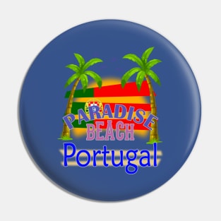 Paradise Beach Portugal Vacation Holidays Pin