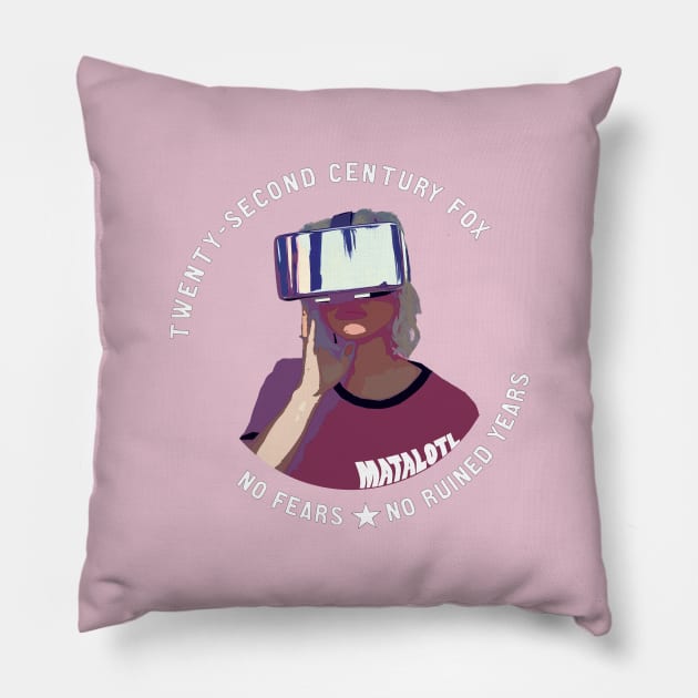 Twenty-Second Century Fox Pillow by MATALOTL