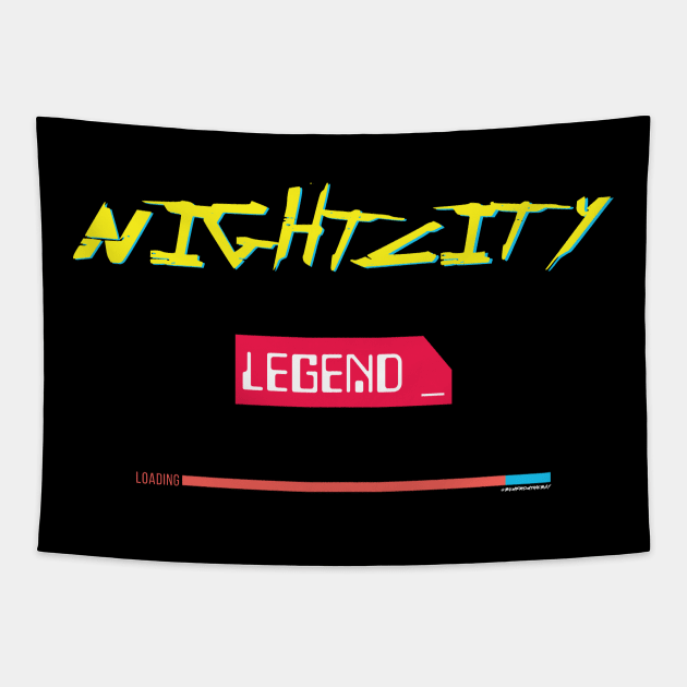 NightCity Legend 77 Tapestry by bumfromthebay