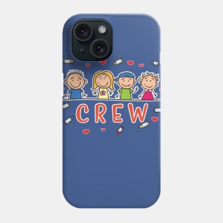 Kinder Crew Kids Friends Pre-K School Preschool Team Phone Case