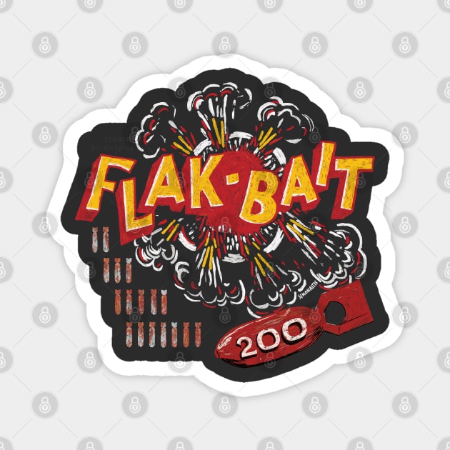 Flak-Bait Nose Art Magnet by 909 Apparel