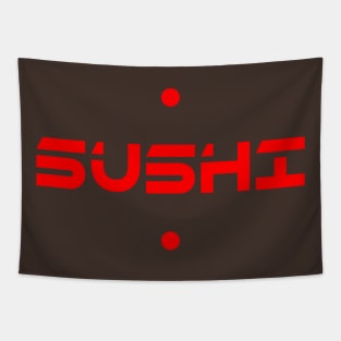 Sushi Lettering Tapestry