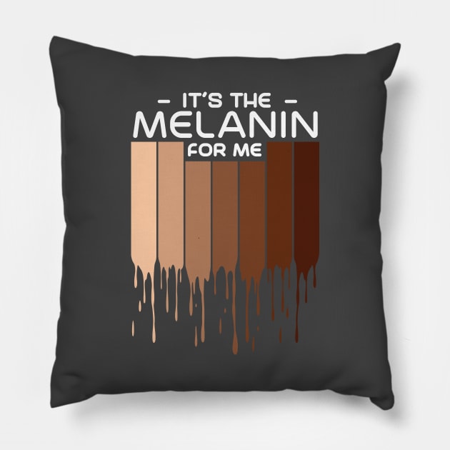 Melanin Poppin African American Queen Pillow by MandeesCloset
