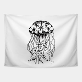 Floral Jellyfish Tapestry