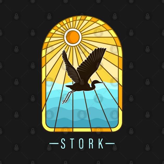 Stork artwork by SASTRAVILA