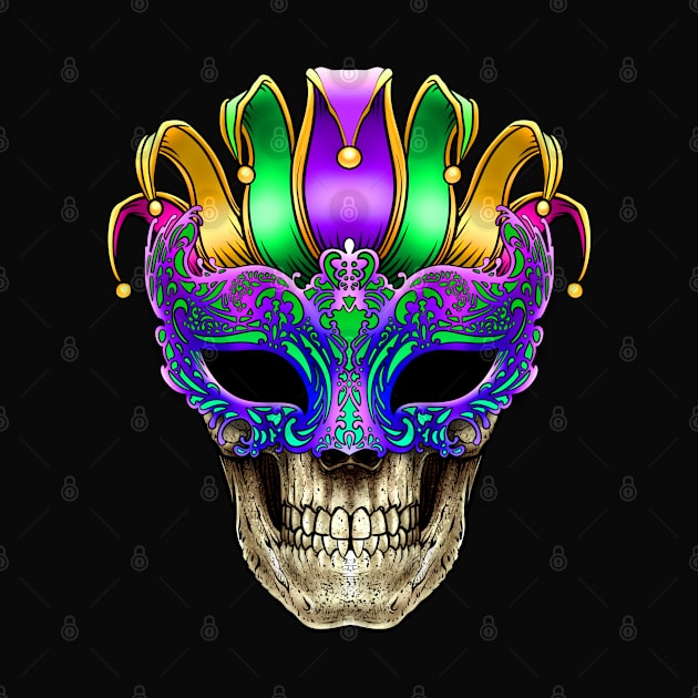 Mardi Gras Skull Mask by BDAZ