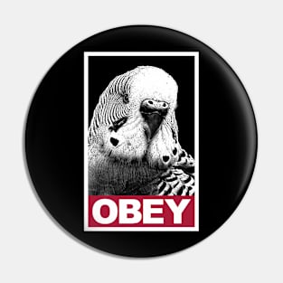 Obey the Budgie Pin