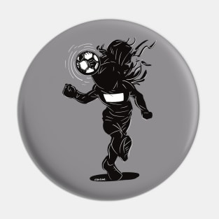 Footballer Silhouette 1 Pin