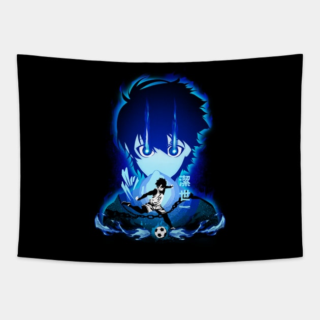 Ace of Blue Lock Tapestry by plonkbeast