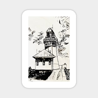 Lighthouse by Margo Humphries Magnet