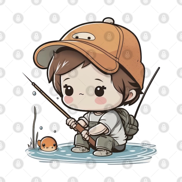 Nothing like a little fishing to bring out your inner kawaii pro by Pixel Poetry