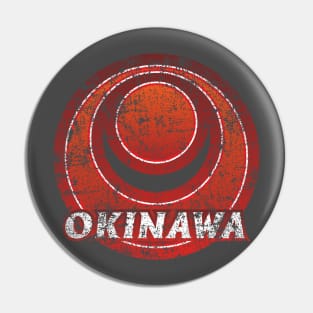 Okinawa Prefecture Japanese Symbol Distressed Pin